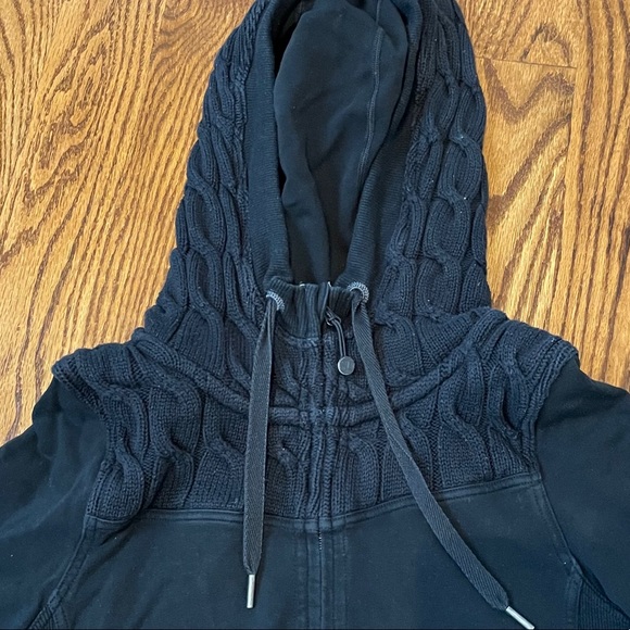 LULULEMON Cable knit scuba hoodie sz 6 - Picture 2 of 4